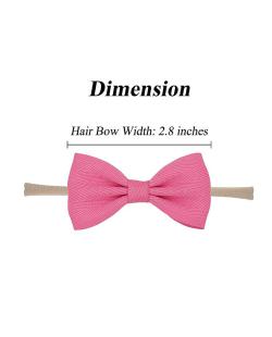 Prohouse Baby Nylon Headbands Hairbands Hair Bow Elastics for Baby Girls Newborn Infant Toddlers Kids